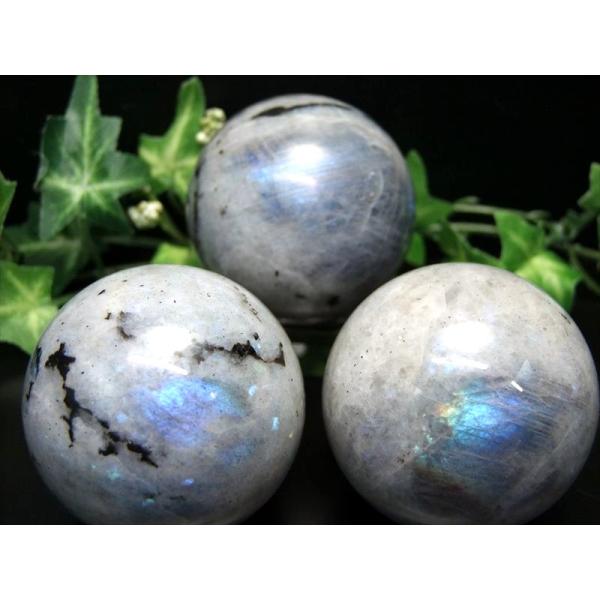 4A ムーンストーン 丸玉 1個売り 直径約42mm-44mm 月光を思わせる優しいシラー 永遠の愛...