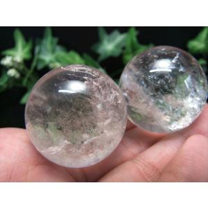 天然透明水晶 丸玉 直径38mm-40mm す...の詳細画像5