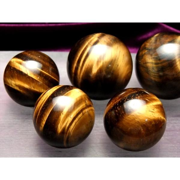 3A タイガーアイ 丸玉 直径42mm-44mm 金運の代名詞 良質シャトヤンシー 幸運を招く聖なる...