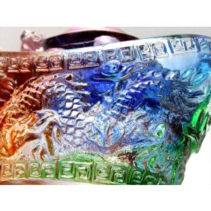 瑠璃製 レインボーカラーの亀装飾 元宝 元寶 ...の詳細画像4