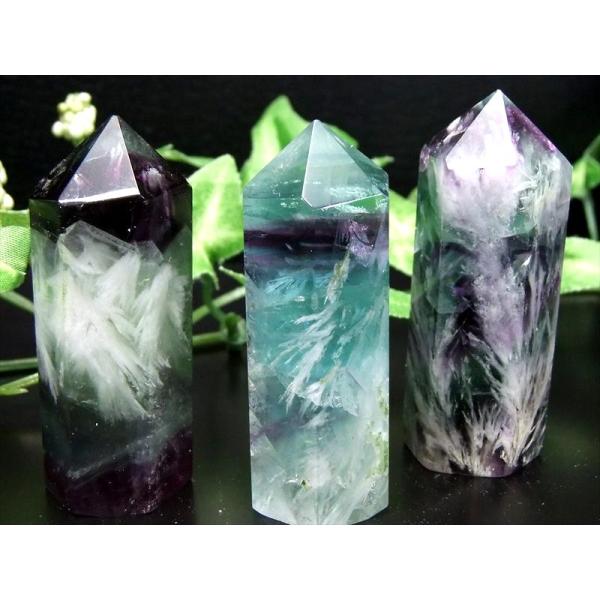 エンジェルフェザーインフローライト 六角柱 ポイント 1個売り 重さ30g-40g