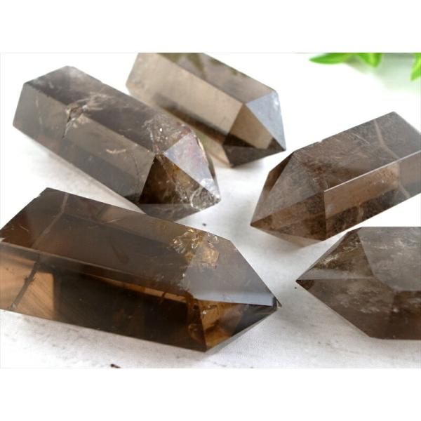 1個売り スモーキークォーツ ポイント 重さ約25g-35g レインボー 虹入りも 透明天然茶水晶 ...