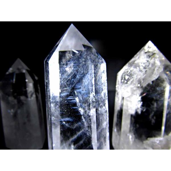 エンジェルラダー 天然透明 水晶ポイント 六角柱 50g-70g 透明感抜群 手ごろな小さめサイズ ...