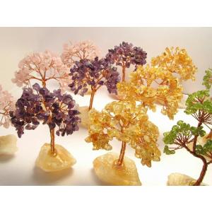 天然石ツリー 縦約10-11cm ローズクォー...の詳細画像1