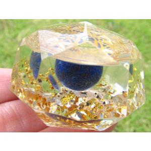 神聖幾何学系 多面体オルゴナイト ラピスラズリ丸...の商品画像