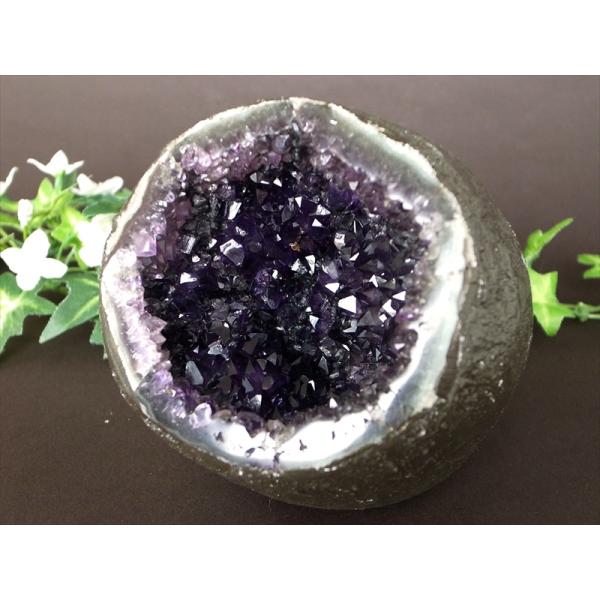 店頭展示中 ラウンド型 サークル アメジスト ドーム 高さ 109mm 重さ 1436g 風水最強 ...