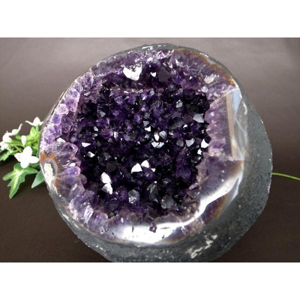 店頭展示中 ラウンド型 サークル アメジスト ドーム 高さ 153mm 重さ 3394g 風水最強 ...
