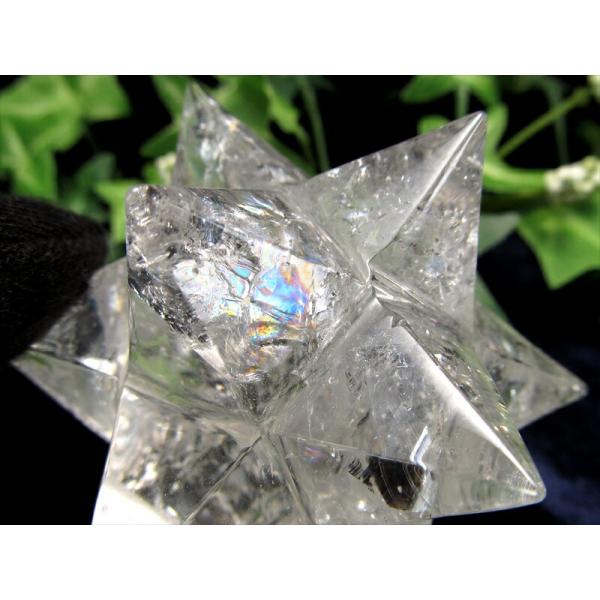 超希少レムリアンシード贅沢使用 水晶 アステロイド 小星型12面体 置物 最大幅約68mm 重さ約8...