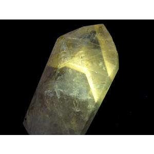 開運 極上彫刻置物 天然水晶 布袋尊 彫刻置物 木製台座付き 高さ約87mm