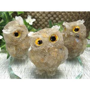 フクロウ型 オルゴナイト 選べる7種類の天然石...の詳細画像2