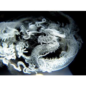 鳳凰と神龍 クリスタルガラス製 丸玉 専用台座...の詳細画像2