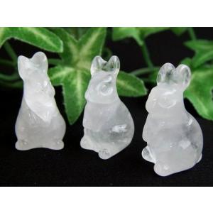 可愛い6種のウサギ ミニうさぎ 天然石彫刻 1...の詳細画像4