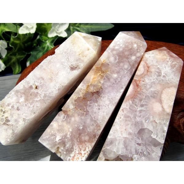 桜満開 さくらメノウ オベリスク置物 1個売り 重さ80g-100g 桜が咲く瑪瑙 チェリーブロッサ...