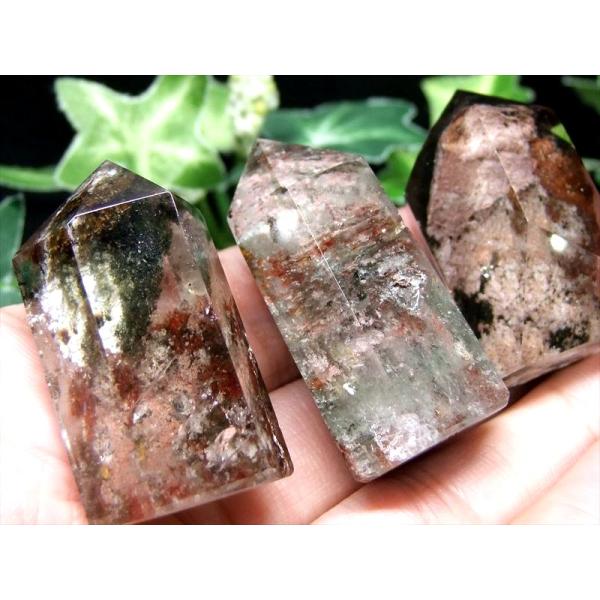 超透明 1個売り ガーデン水晶 ポイント 重さ10g-15g ガーデンクォーツ 千層ファントム グリ...