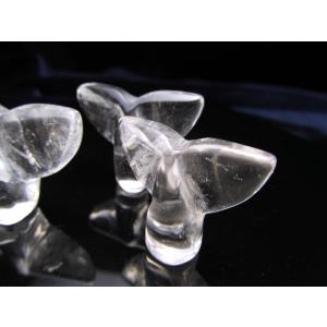 天然水晶 ホエールテール 置き物 高さ約2cm...の詳細画像1