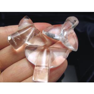 天然水晶 ホエールテール 置き物 高さ約2cm...の詳細画像3