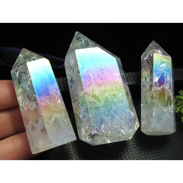 クラックコスモオーラ 天然水晶ポイント 六角柱 20g-30g 手ごろな小さめサイズ 大人気浄化アイ...