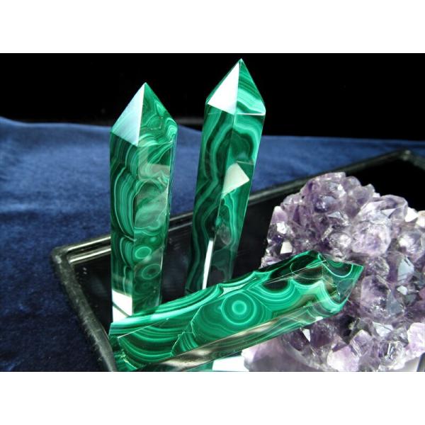 希少 マラカイト ポイント 重さ約50g-60g前後 1個売り 自然が生み出す芸術品 魔除け・肉体と...