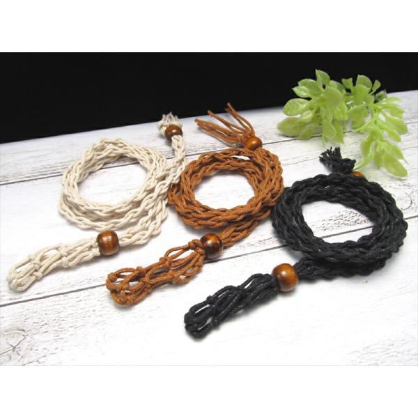 長さ調節可能 天然石用 メッシュバック ネックレス 全長45cm 入れ替ペンダント 手織りメッシュ ...