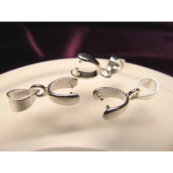 高品質Silver925パーツ シンプルバチカン 1個売り 縦約18mm パワーストーン