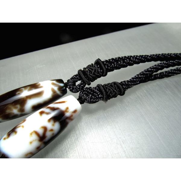 特別価格 デザイン組み紐ネックレス シンプルタイプ ブラック サイズ調節付き 首周りサイズ0-60c...