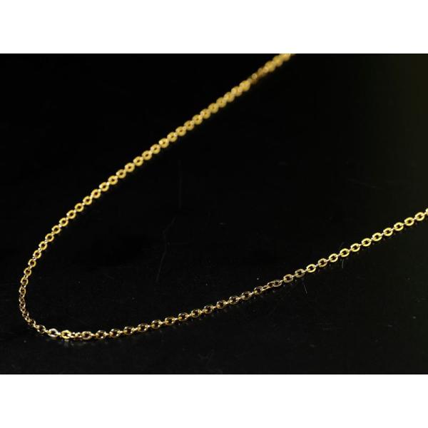 ゴールドタイプ サージカルステンレス あずき ネックレスチェーン 長さ約45cm 幅約1-2mm 金...