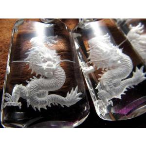 4A 天然水晶 ネックレス 龍彫りペンダントト...の詳細画像3