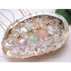 天然石アロマボトル ネックレス 高さ約3cm ...の詳細画像1