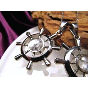 Silver925 ギベオン(メテオライト隕石) 15x11mm パープル ペンダント