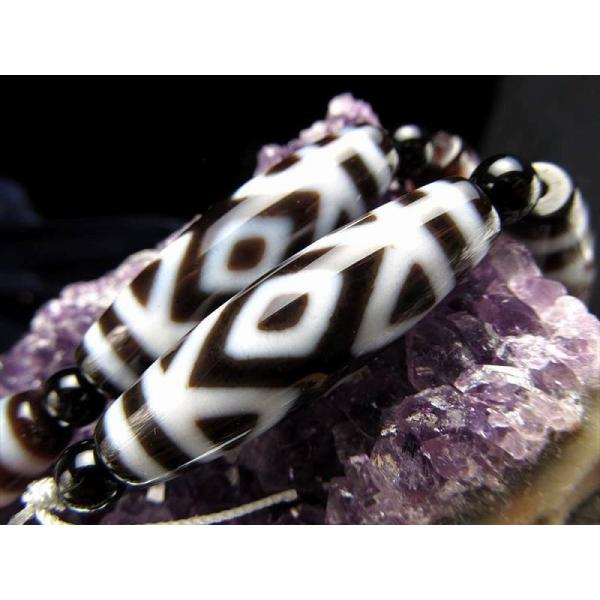 金剛虎牙天珠 こんごうこがてんじゅ 連 天珠サイズ約37mm 一連5個付き 商売繁盛・仕事成功をもた...