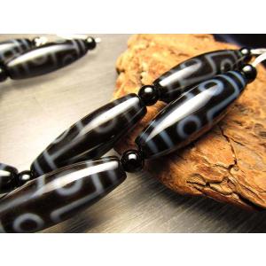 A至純天珠 龍水蓮花三眼天珠 りゅうすいれんかさんがんてんじゅ 約37