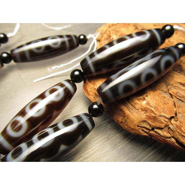 五眼天珠 ごがんてんじゅ 連 天珠サイズ約37mm 一連5個付き 財運・運気上昇をもたらす お買い得...