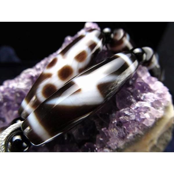 閃電五眼天珠 せんでんごがんてんじゅ 連 天珠サイズ約37mm 一連5個付き 開運、財運招来・商売繁...