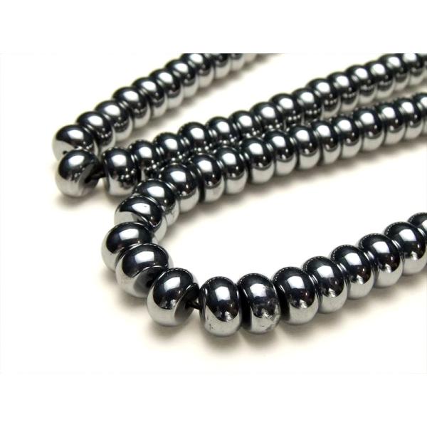 テラヘルツ鉱石 ぷっくりボタン型ビーズ 約6mm-6.5mm珠 厚み4mm 一連 約38-40cm ...