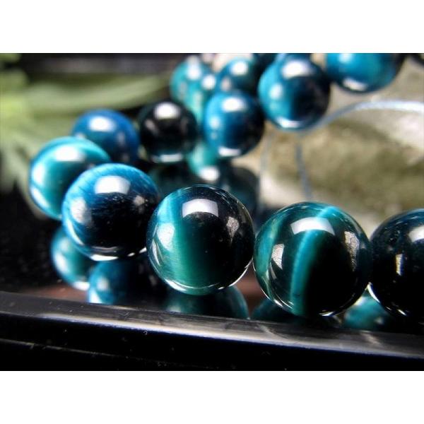 激安宣言 3A 約6mm珠 ブルーグリーンタイガーアイ 虎目石 一連 約37-39cm 超人気ブルー...