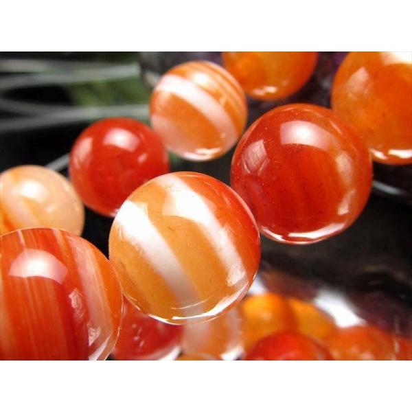 激安宣言 約12mm珠 サードオニキス 一連 約37-39cm 極上 天然石 ビーズ パワーストーン...