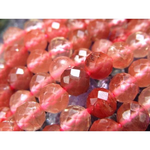 激安宣言 小サイズビーズ 約4mm-4.5mm前後 MIXアンデシン キラキラ多面カット 一連 約3...