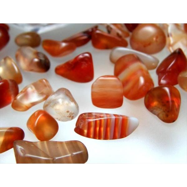 サードオニキス(MIXカーネリアン)さざれ石 200g 粒の大きさ 約6ミリ-20ミリ サザレ 浄化...