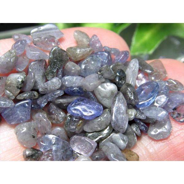 希少石さざれ石 タンザナイト(灰簾石) さざれ石 100g 粒の大きさ 約3mm-11mm 人生を良...