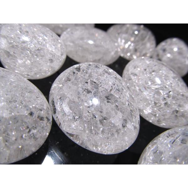 レインボー水晶 爆裂水晶 タンブル 詰め合わせ 約100g 幅約25mm-36mm クラック水晶 幸...