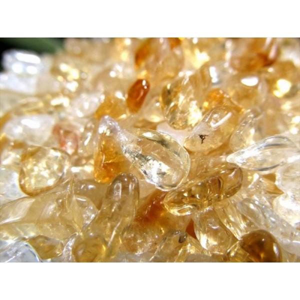 さらさら小粒タイプ シトリン さざれ 約200g 約2mm-5mm 幸運・商売繁盛の石 パワーストー...