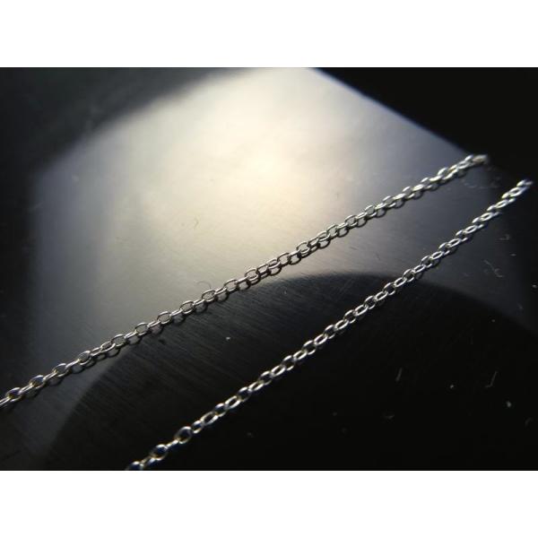 CHN052 45cm あずきチェーン 高品質Silver925 ペンダントトップの相方 チェーン長...