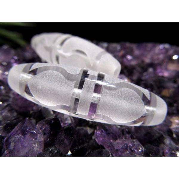 水晶天珠 金剛杵天珠 こんごうしょてんじゅ 最大長さ約35mm-38mm 新デザイン 1個売り 不運...