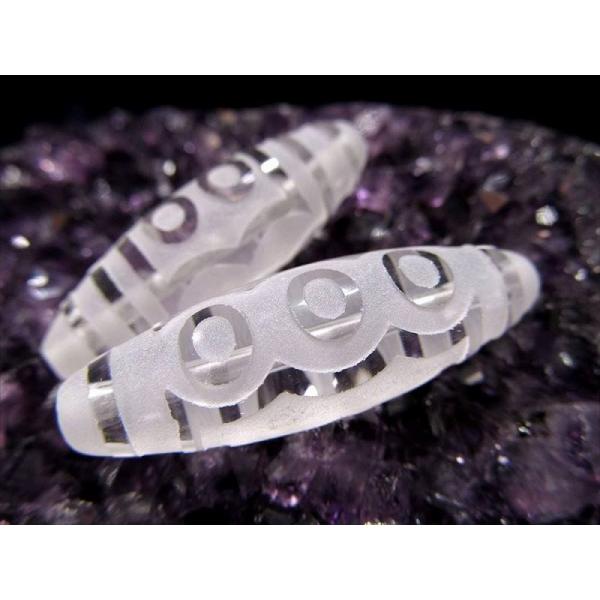 水晶天珠 五眼天珠 ごがんてんじゅ 最大長さ約33mm-38mm前後 1個売り 方位除け・財運招来・...