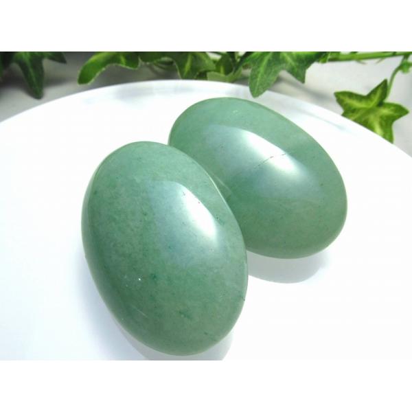 アベンチュリン ホットストーン 重さ 約70-80グラム 大きさ約6cm×4cm マッサージ用天然石...