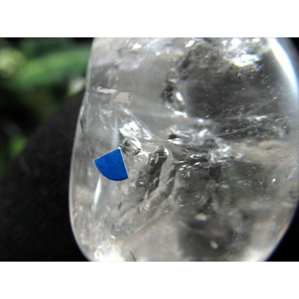 古代の水入り 水晶 磨きタンブル 最大幅30mm 重さ17.1g オーバル型 強力な癒しの力 古代の...