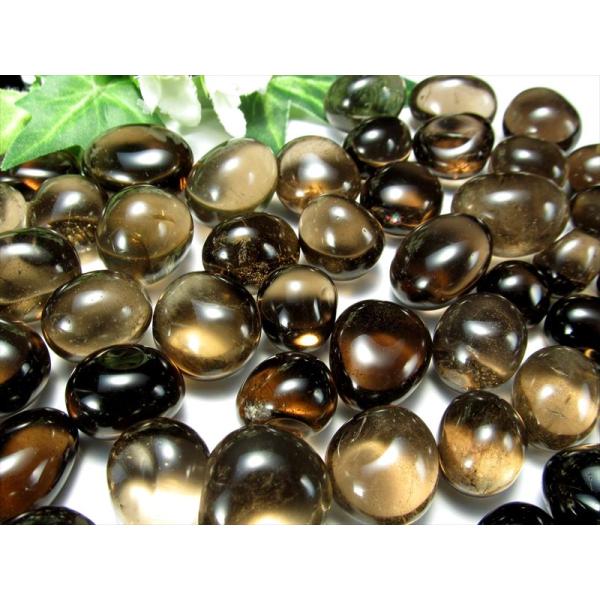 明るめカラー スモーキークォーツ タンブル 詰め合わせ 一袋100g 約6-9個入り 魔除け 厄除け...