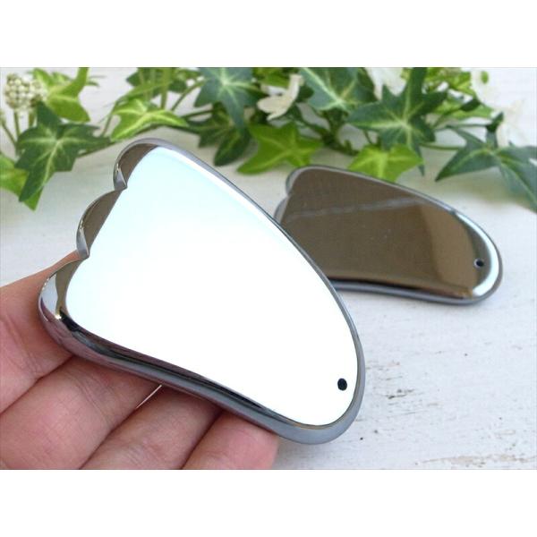 大特価 テラヘルツ鉱石 かっさ 紐通し穴有り 携帯用ポーチ付き 縦約70mm×横約50mm 1個売り...