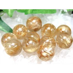 1粒売り ゴールドルチルクォーツ 10mm パワーストーン バラ売り 天然石