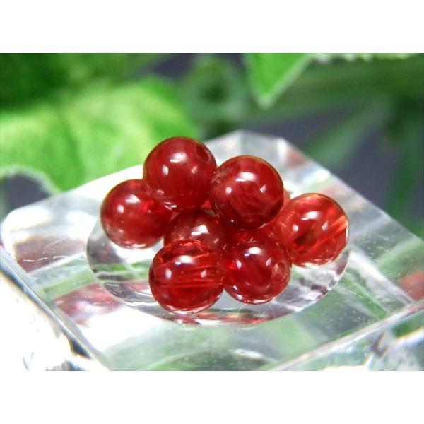 限定53粒 5A 1粒売りレッドアンデシン 粒売り 4.5mm-5mm 全珠キャンディレッド 中性長...